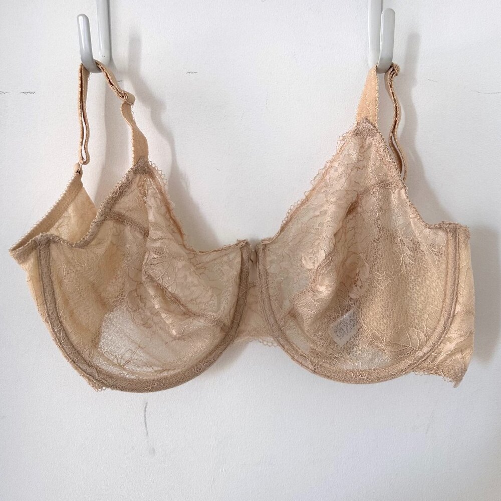 Wacoal Sheer Rose Lace Bra - Syle 851287 - Nude